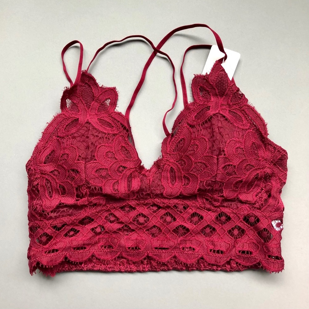 Burgundy - Jojo Lace Bralette